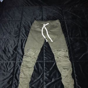 Army green pants